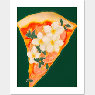 Floral Pizza Posters and Art